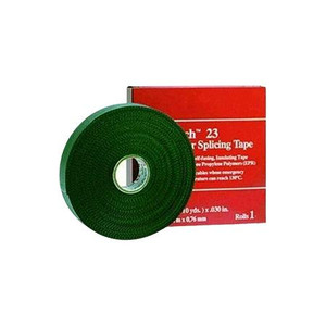 3M Splicing Tape 23, 1 in x 30 ft, Black 30 mil premium grade highly conformable rubber splicing tape. The self fusing tape has a special polyester liner