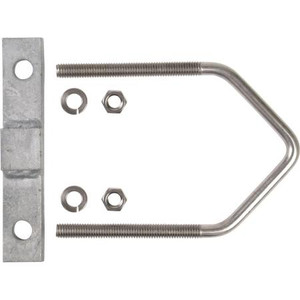 VENTEV V-bolt mounting kit. Fits round members up to 6" OD or 4.2" angle members. Incl. stainless steel V-bolt & hardware. Larger sizes on req. Set of 2.