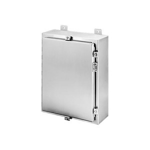 HOFFMAN Junction Box, 24x24x6in, Stainless Steel, Wall Mount, NEMA13, Hinged, Screw Clamps .