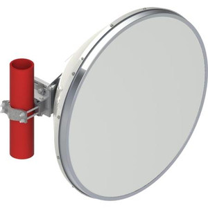 CommScope 12.7-13.25 GHz 3 ft ValuLine High Performance Low Profile Antenna, dual-polarized. WR75 input. White antenna composite broadband grey radome