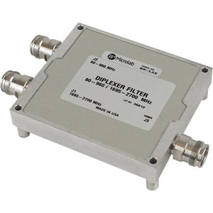 Diplexer Low/High 80-960/ 1695-2700MHz 120W 4.3-10 -155dBc(-112dBm)161dB PIMIP64R .