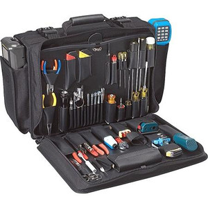 JENSON Network Manger's Tool Kit Kit is housed in a Molded Polyethylene case with 46 Tools designed for network install. W/ Test Equip in Monaco Case