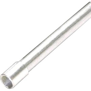 MULTIPLE 2 Inch Aluminum Rigid Conduit, Material: Aluminum, Length: 10 feet, Color: Metallic. Includes: Threaded Coupling.