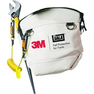 CAPITAL SAFETY 3M DBI-SALA White Canvas Utility Pouch with Zipper, 250lb Weight Capacity .