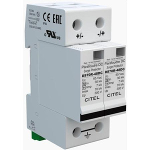 CITEL 2-Pole, 48VDC, Type 1 and Type 2 Surge Protector. .