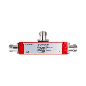 RF INDUSTRIES 138-960 MHz Tapper with N-Female Connector, 3 dB, Public Safety, IP65, Red .