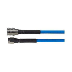 VENTEV BY RF INDUSTRIES 25 ft TFT-402-LF low-PIM coaxial cable assembly with QMA Male Straight to SMA Male Straight.