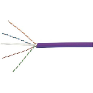 COMMSCOPE GigaSPEED X10D 2091B ETL Verified Category 6A U/UTP Cable, purple jacket, 4 pair count, 1000 ft (305 m) length, WE TOTE box