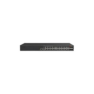 RUCKUS Switch, 24×10/100/1000 Mbps PoE+ ports, 2×1G RJ45 uplink-ports, 4×10 GbE SFP+ stacking/uplink- ports, 370 W PoE budget, Layer 3 features, L3 RMT3