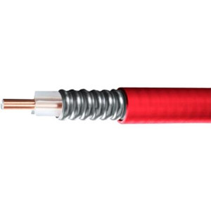 RFS Fire Engine Red, 1/2in Clear Fill Line Aluminium Plenum-Rated Air Dielectric Coaxial Cable .