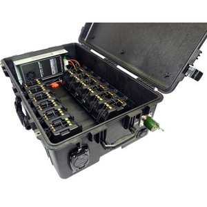 MULTIPLER FOCS CHARGING STATION FOR MOTOROLA APX6000/ APX7000/ APX8000 - 24 POSITIONS. Includes inputs for 12V-24V DC and 120V AC.