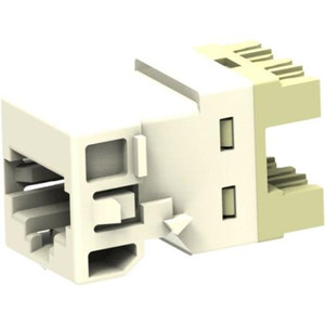 COMMSCOPE Uniprise UNJ Series Modular Jack, RJ45 category 6A, T568A/T568B, unshielded, no dust cover, white .