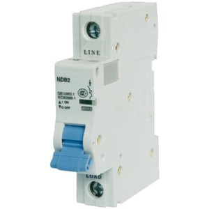 CARBER POWER TECHNOLOGIES Standard DC Circuit Breaker, 1-Pole, 125/250 VCD, 40 AMP. Standard 35mm DIN rail mounting.