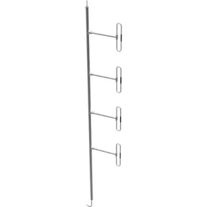 COMPROD 210-230MHz Quad Dipole 8-8.5dB offset Gain. 450 Watts. Includes harness w. N Male term. 1/4 wave spacing, Top Mount