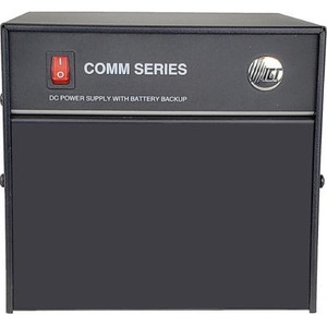 ICT Comm Series 20A DC power supply with integrated battery charging outputs . 13.8VDC Output. 2A battery charging current.