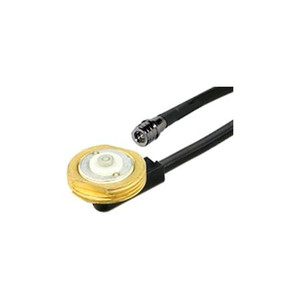 EM WAVE NMO QMA Mount, all brass w/silver plated contact 17' RG58/U cable, 30-1000 MHz, QMA (P) connector