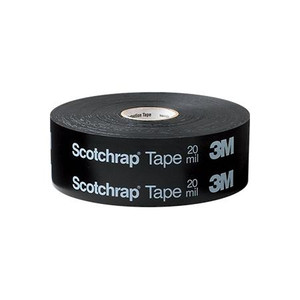 3M All weather premium grade corrosion protection tape, 100FT x 4 inch pressure sensitive rubber / rubber resin adhesive PVC backing, Black.