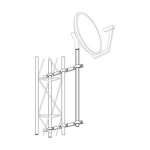 ROHN MOUNT DISH ASSEMBLY, 25G 2STDX3' DBS