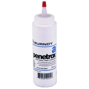 BURNDY "PENETROX A" oxide -inhibiting joint compound. Zinc particles supended in a petroleum base. Not for use with rubber/polyethylene insulators. 8 oz