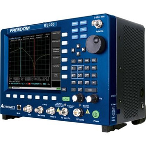 ASTRONICS R8200s System Analyzer with VNA. Base unit includes R8-PAT, R8-Remote, R8-TG, R8-ESA, and R8-GEN_EXT as standard