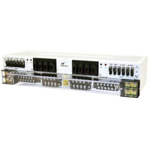 WESTELL TPA/GMT Combo Front Access Fuse Panel. 2 Buses, 4 TPA and 6 GMT fuse positions on each. Includes alarm monitor.