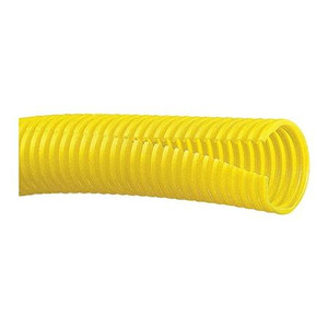 PANDUIT Corrugated loom tubing slit wall, .25in x 100ft, polyethylene, yellow