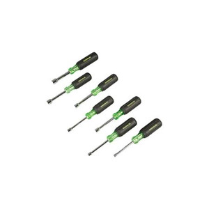 GREENLEE 7 piece Magnetic NutDriver set w/ 3" shank includes sizes: 3/16", 1/4" 5/16",11/32",3/8", 7/16" and 1/2". Exceeds ASME/ANSI Specifications.