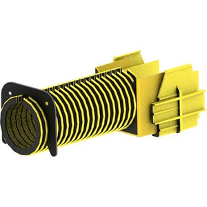 COMMSCOPE FiberGuide Single 2" Flex Tube Attachment 2 in x 2 in, 10 ft length, yellow.