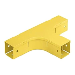 PANDUIT Horizontal Tee Fitting, 2 x 2, Fiber-Duct, Yellow