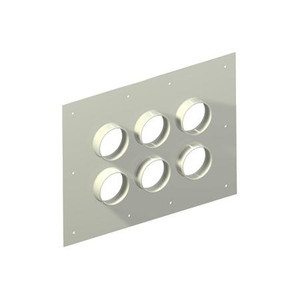 VALMONT Aluminum Entry Panel with Six 4" Ports, 17.5" x 23"