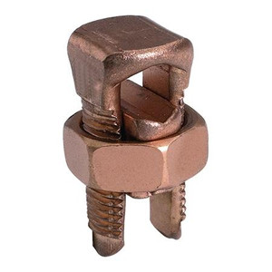 BURNDY Copper Split Bolt, Cu: 2 AWG-2/0 AWG (Str) (Run & Tap)