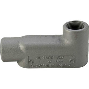 APPLETON Conduit Body, Type: LB, Size: 2in, Form 7, Grayloy Iron