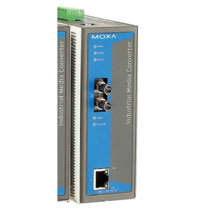 Moxa Americas  Inc. 10/100BaseTX  1x ST MM Industrial Media Converter