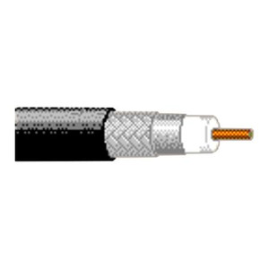 BELDEN CATV Video, RG6, 18 AWG BCCS, Foil + Braid, CM PVC Jacket,1000 ft, gas -injected foam polyethylene insulation, aluminum braid shield (90% coverage)