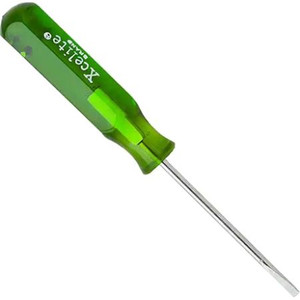 ZCELITE 3/32inch x 2 inch Round Blade Pocket Clip Style Screwdriver Green Handle