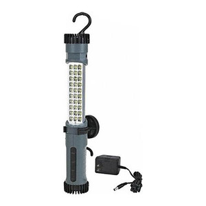 LUMAPRO LED Rechargeable Hand Lamp, 3 Lamp Watts, Cordless Cord Length, Black/Gray