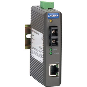 Moxa Americas  Inc. 1x RJ45  1x SC SM Industrial Media Converter