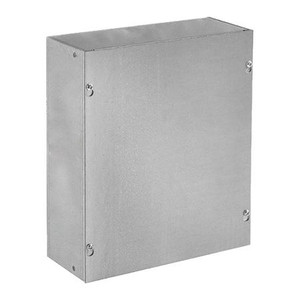 HOFFMAN Pull Box 24 x 24 x 12 in, Type 1, Screw Cover, No Knockouts