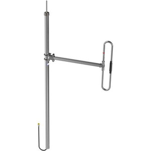 COMPROD 215-225 MHz Exposed Dipole with 2 dipole configurations, 1/2 wave spacing with internal cabling and fixed dipole- mast spacing. Top mount.