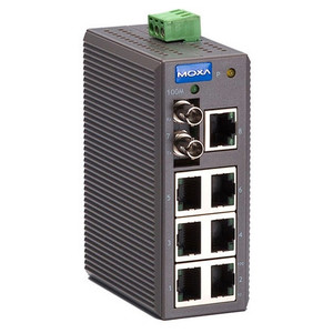 Moxa Americas  Inc. 7x 10/100BaseT(X)  1x ST Port Unmanaged Switch