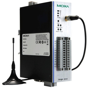 Moxa Americas  Inc. GPRS Micro Controller w/ 4 AIs  8 DIOs  2 Relay WT