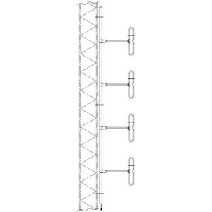 SINCLAIR 138-174 MHz 4 Dipole, 8.0 dBd, bi-directional, side mount, HD, N-Male Connector