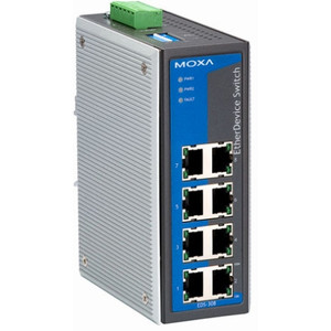 Moxa Americas  Inc. Industrial 8x10/100BaseT(X) Unmanaged Switch