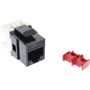 BELDEN CAT6+ Modular Jack, RJ45, KeyConnect style, Black