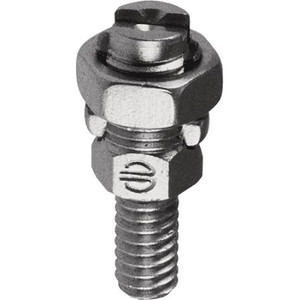 BURNDY Copper transformer ground connector. Fits all standard EEI-NEMA distribution transformers. grounding terminal, Cable Range: 8 Sol. - 2 Sol