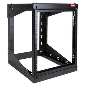 HOFFMAN VersaRack Wall Mount Swing Rack, 12U 27.80"H X 20.91"W X 24.29"D, Black, Steel