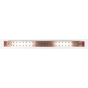 Telect Copper Ground Bar 19 W/DIAG HOLES,22 POS 1.8" COPPER OFFSETS