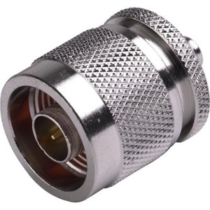 RF INDUSTRIES SMA Female/N Male straight adapter. Nickle plated body, gold plated contacts. .