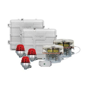 DIALIGHT E1+1 (Double) System - Dual red/white (L864/L865) Complete System - Avian Compliant. Includes (2) D1RW-BRKT-01