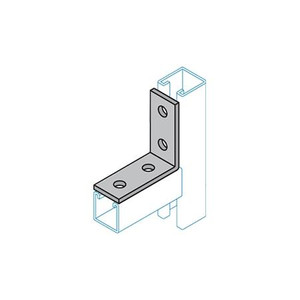 ALL PRO FASTENERS Four hole 90 deg angle zinc plated